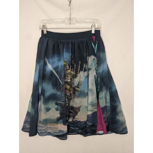 Her Universe Studio Ghibli Howl's Moving Castle Lace-Up Castle Skirt - Picture 3 of 7